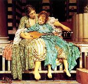Lord Frederic Leighton Mussic Lesson Germany oil painting artist